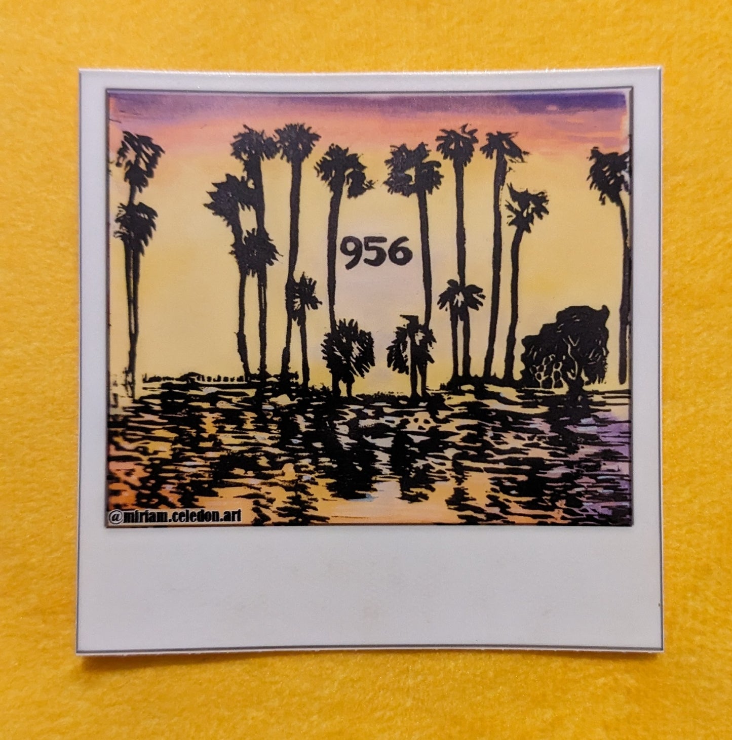 956 Palm Trees sticker